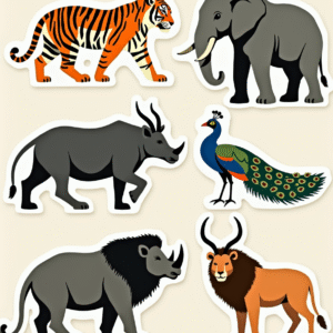 Animals & Wildlife - Sticker Sheet v46